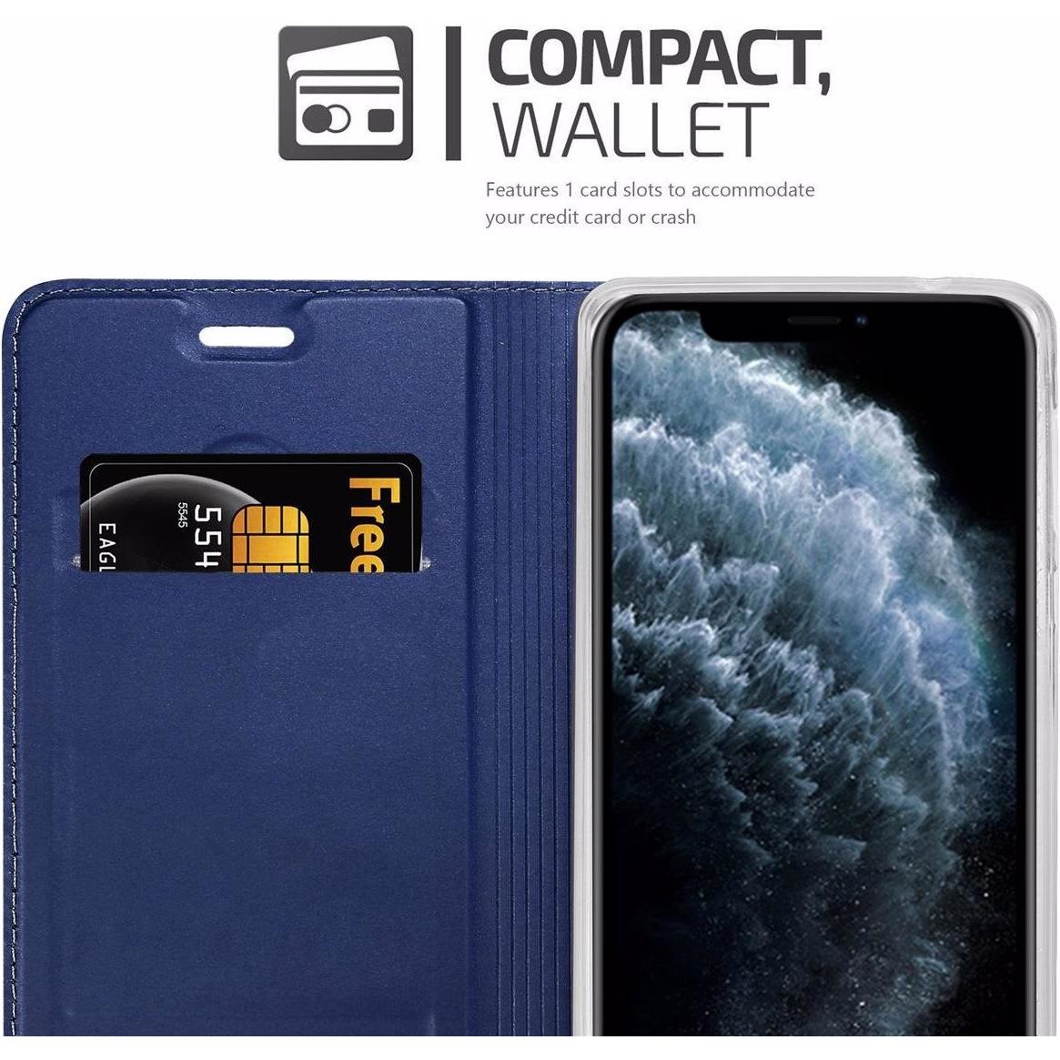 Thumbnail - Cadorabo Book Classy Style Cover (Apple iPhone 11 Pro Max), Smartphone Hülle, Blau
