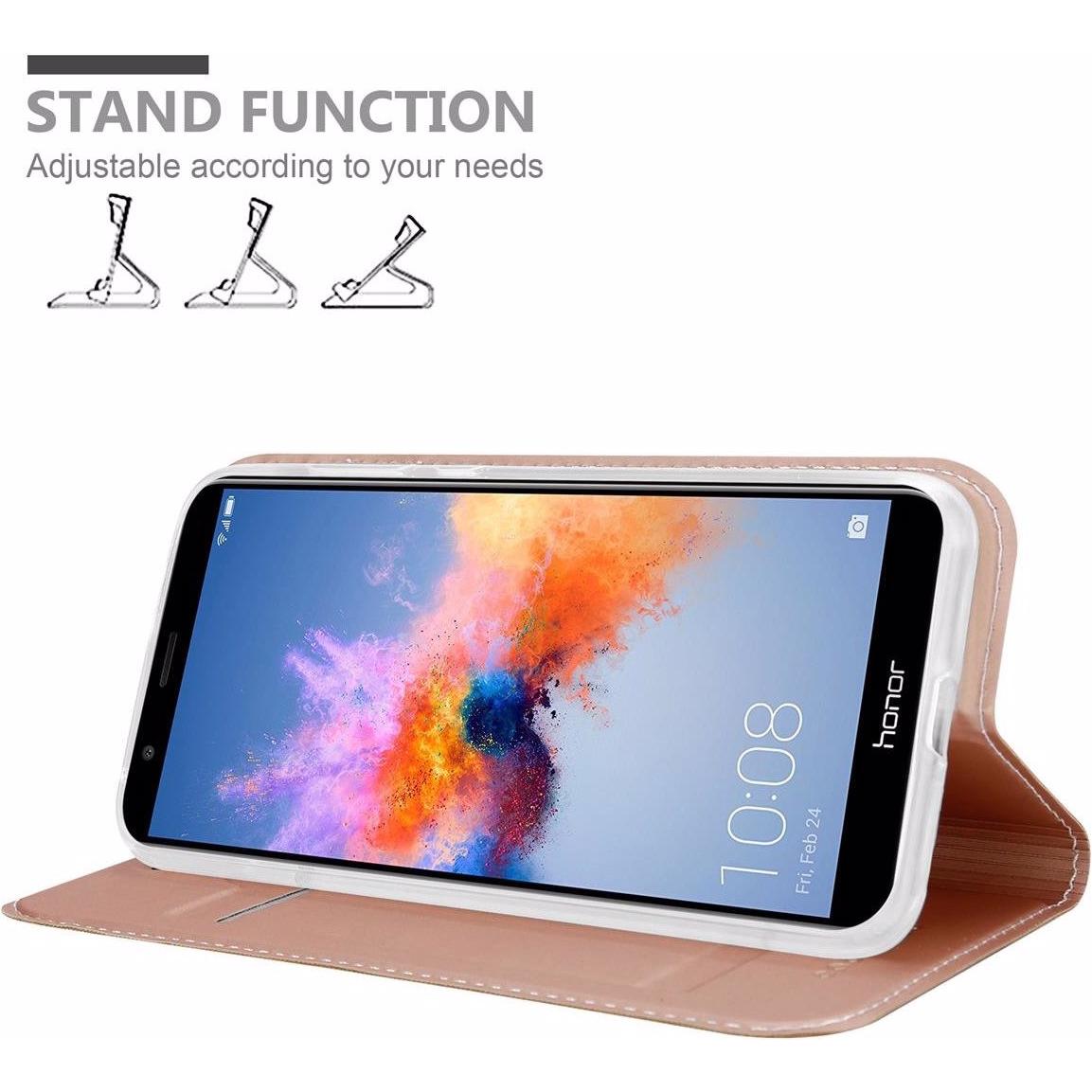 Thumbnail - Cadorabo Book Classy Style Cover (Honor 7X), Smartphone Hülle, Rosa