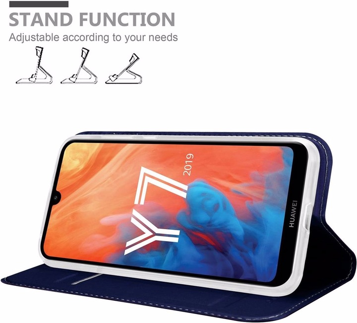 Actual product image Cadorabo Book Classy Style Cover (Huawei Y7 (2019), Huawei Y7 Prime (2019))