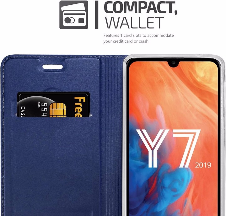 Actual product image Cadorabo Book Classy Style Cover (Huawei Y7 (2019), Huawei Y7 Prime (2019))