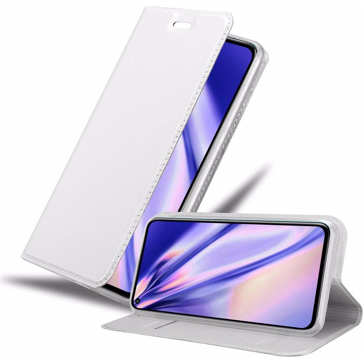 Cadorabo Book Classy Style Cover (Honor 20 Pro), Smartphone Hülle, Silber