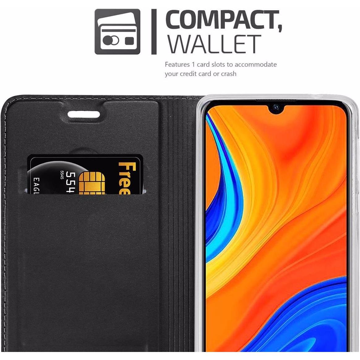 Thumbnail - Cadorabo Book Classy Style Cover (Huawei Y6s), Smartphone Hülle, Schwarz