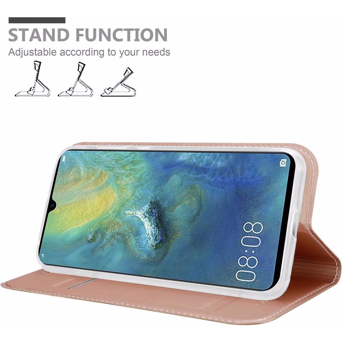 Thumbnail - Cadorabo Book Classy Style Cover (Huawei Mate 20), Smartphone Hülle, Rosa