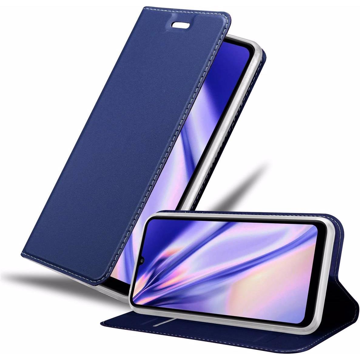 Cadorabo Book Classy Style Cover (Huawei Y6p), Smartphone Hülle, Blau