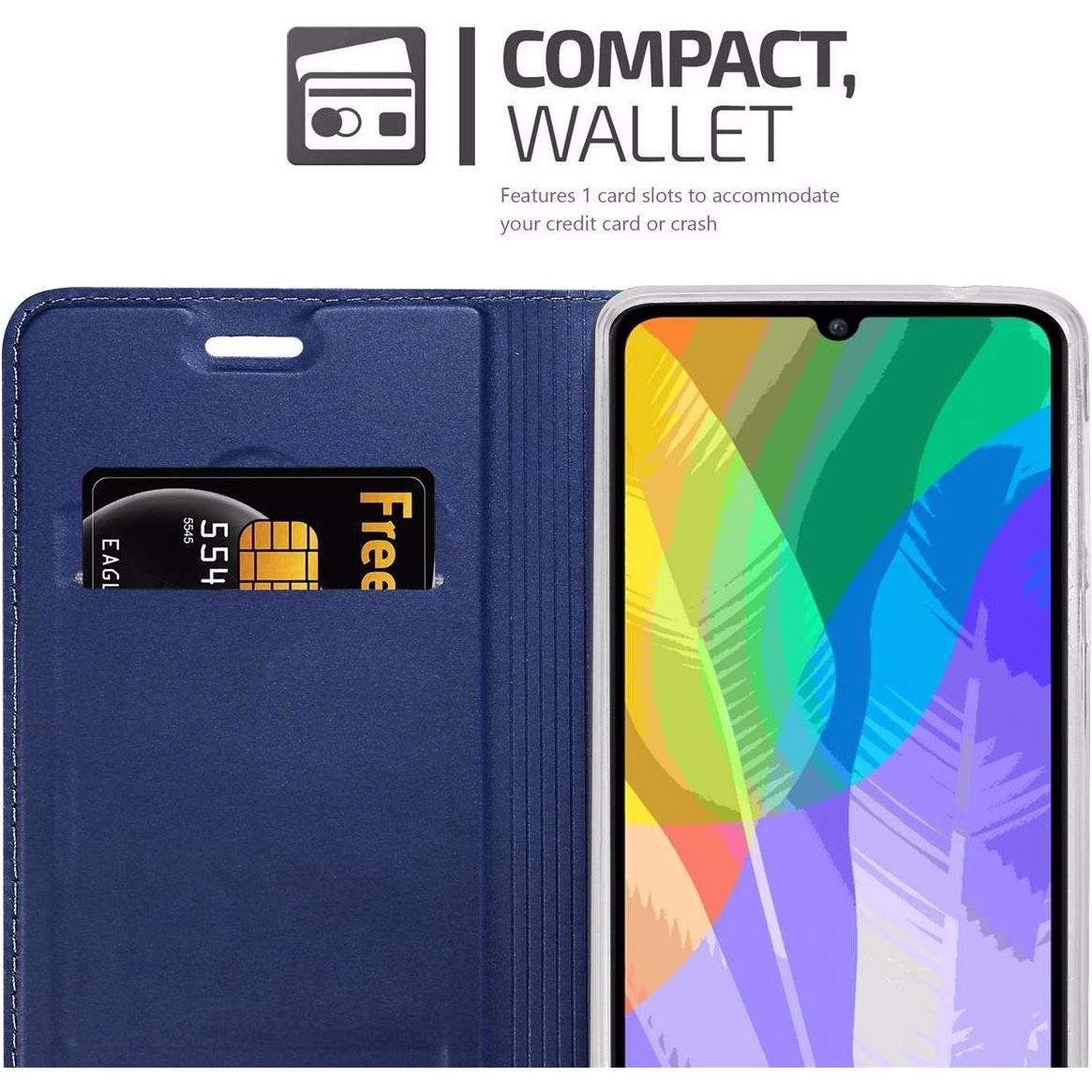 Thumbnail - Cadorabo Book Classy Style Cover (Huawei Y6p), Smartphone Hülle, Blau