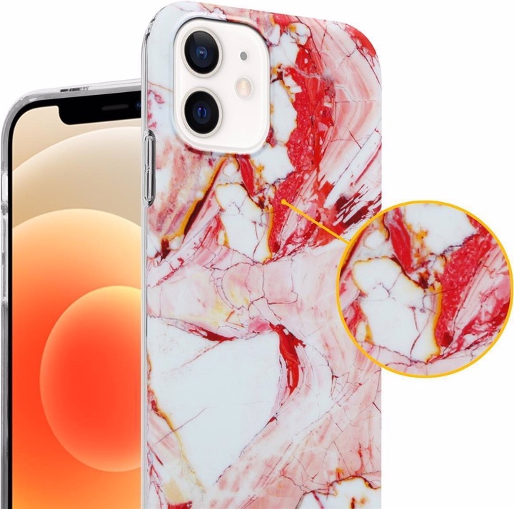 Actual product image Cadorabo IMD TPU Colorful Marble Cover (Apple iPhone 12 Pro Max)