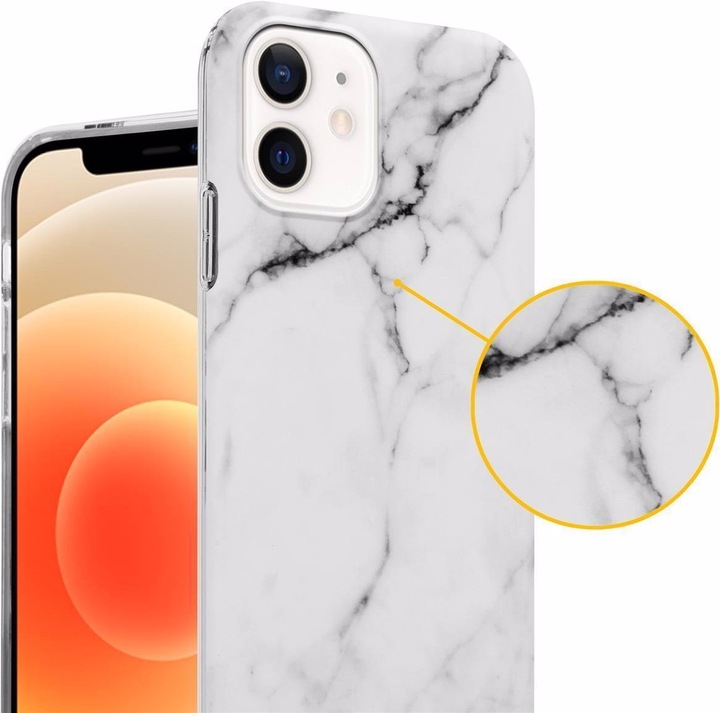 Produktbild Cadorabo IMD TPU Bunter Marmor Cover (Apple iPhone 12 Pro Max)