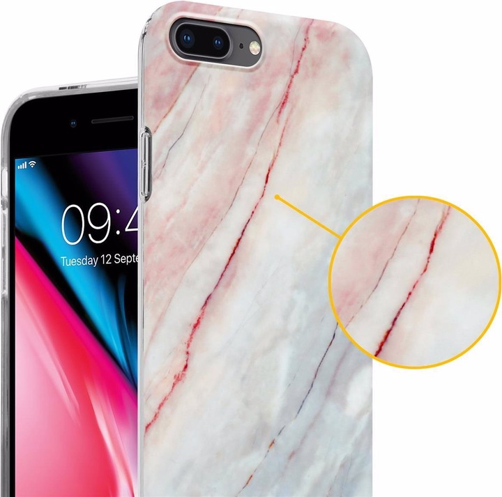 Produktbild Cadorabo IMD TPU Bunter Marmor Cover (Apple iPhone 7 Plus, Apple iPhone 7s Plus, Apple iPhone 8 Plus)
