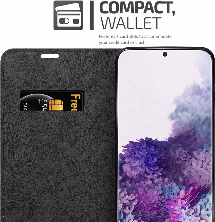 Actual product image Cadorabo Book Invisible Magnet Cover (Samsung Galaxy S20+)