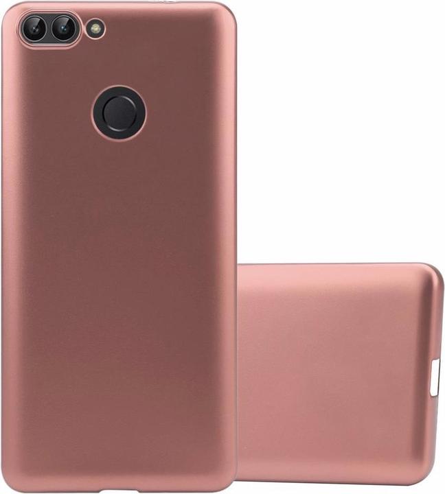 Actual product image Cadorabo TPU Matt Metallic Cover (Huawei P Smart (2018), Huawei Enjoy 7S)