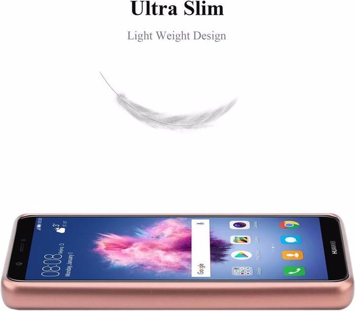 Actual product image Cadorabo TPU Matt Metallic Cover (Huawei P Smart (2018), Huawei Enjoy 7S)