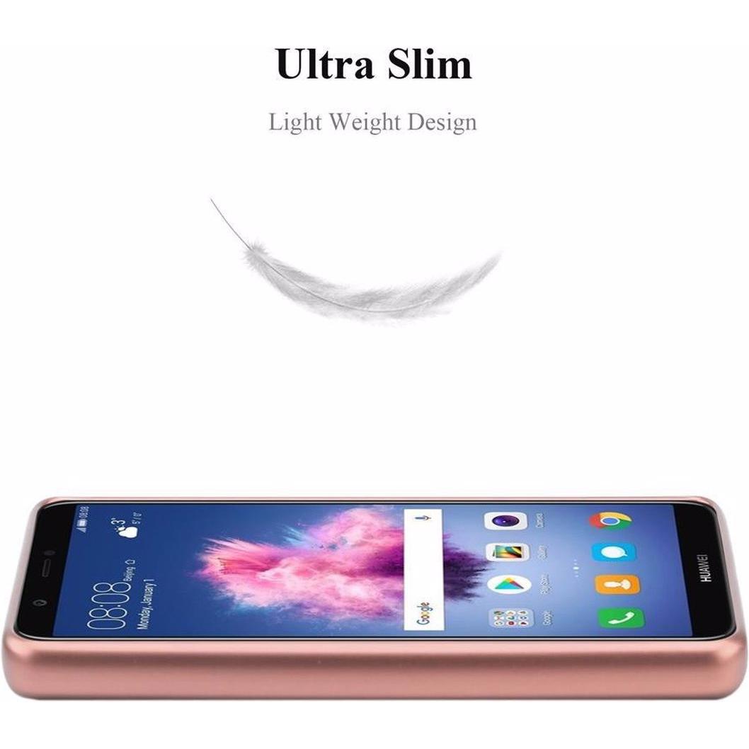 Thumbnail - Cadorabo TPU Matt Metallic Cover (Huawei P Smart (2018), Huawei Enjoy 7S), Smartphone Hülle, Rosa