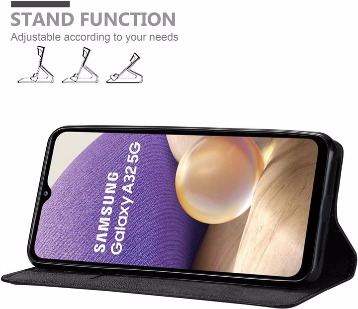Actual product image Cadorabo Book Invisible Magnet Cover (Samsung Galaxy A32)