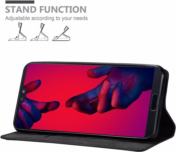 Actual product image Cadorabo Book Invisible Magnet Cover (Huawei P20 Pro)
