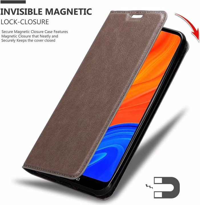 Actual product image Cadorabo Book Invisible Magnet Cover (Huawei Y6s)