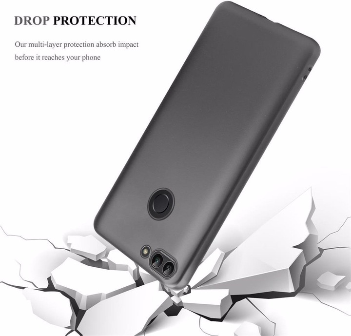 Produktbild Cadorabo TPU Matt Metallic Cover (Huawei Enjoy 7S, Huawei P Smart (2018))