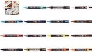 Actual product image Posca Medium marker PC-5M (Green, 2.50 mm, 1 x)