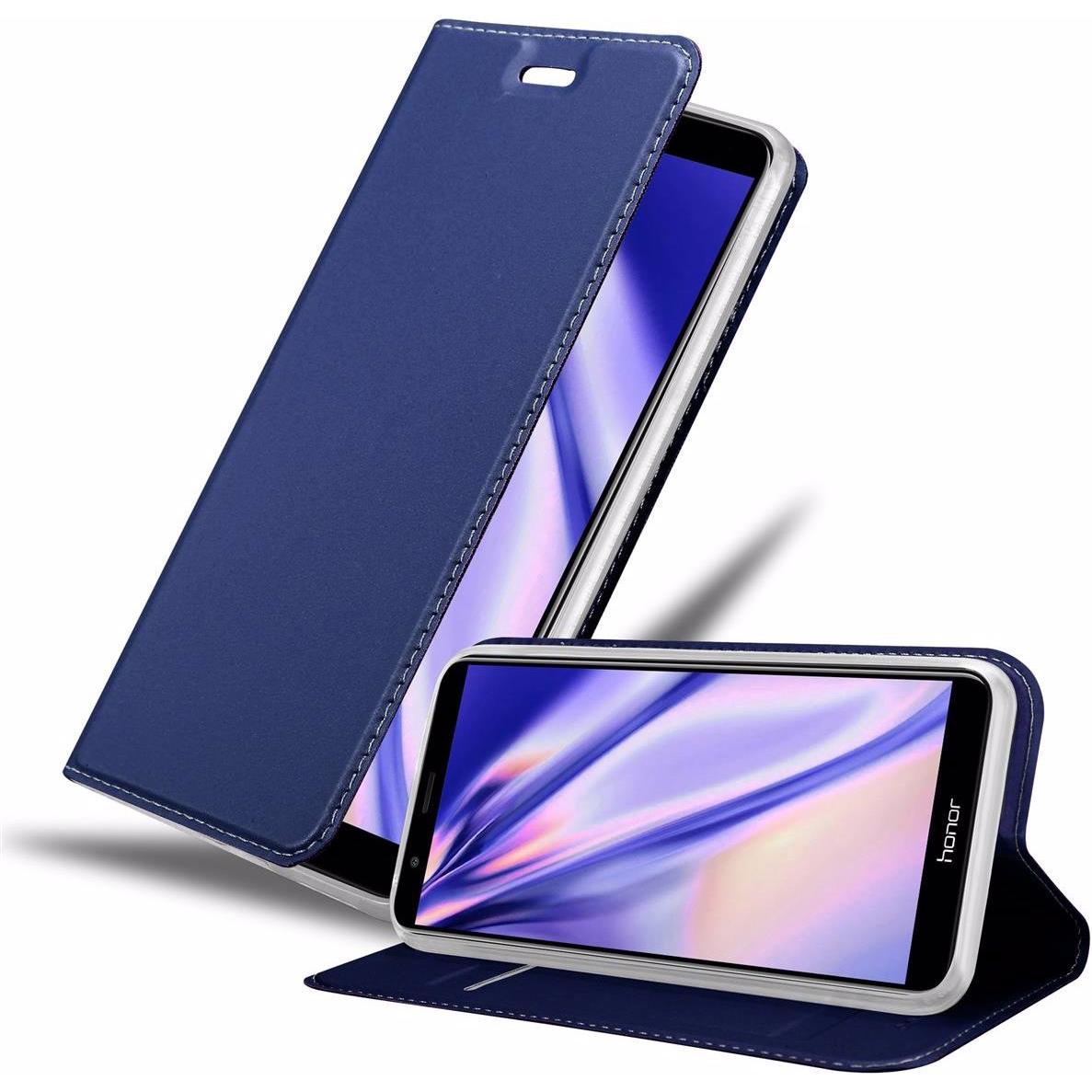 Cadorabo Book Classy Style Cover (Honor 7X), Smartphone Hülle, Blau