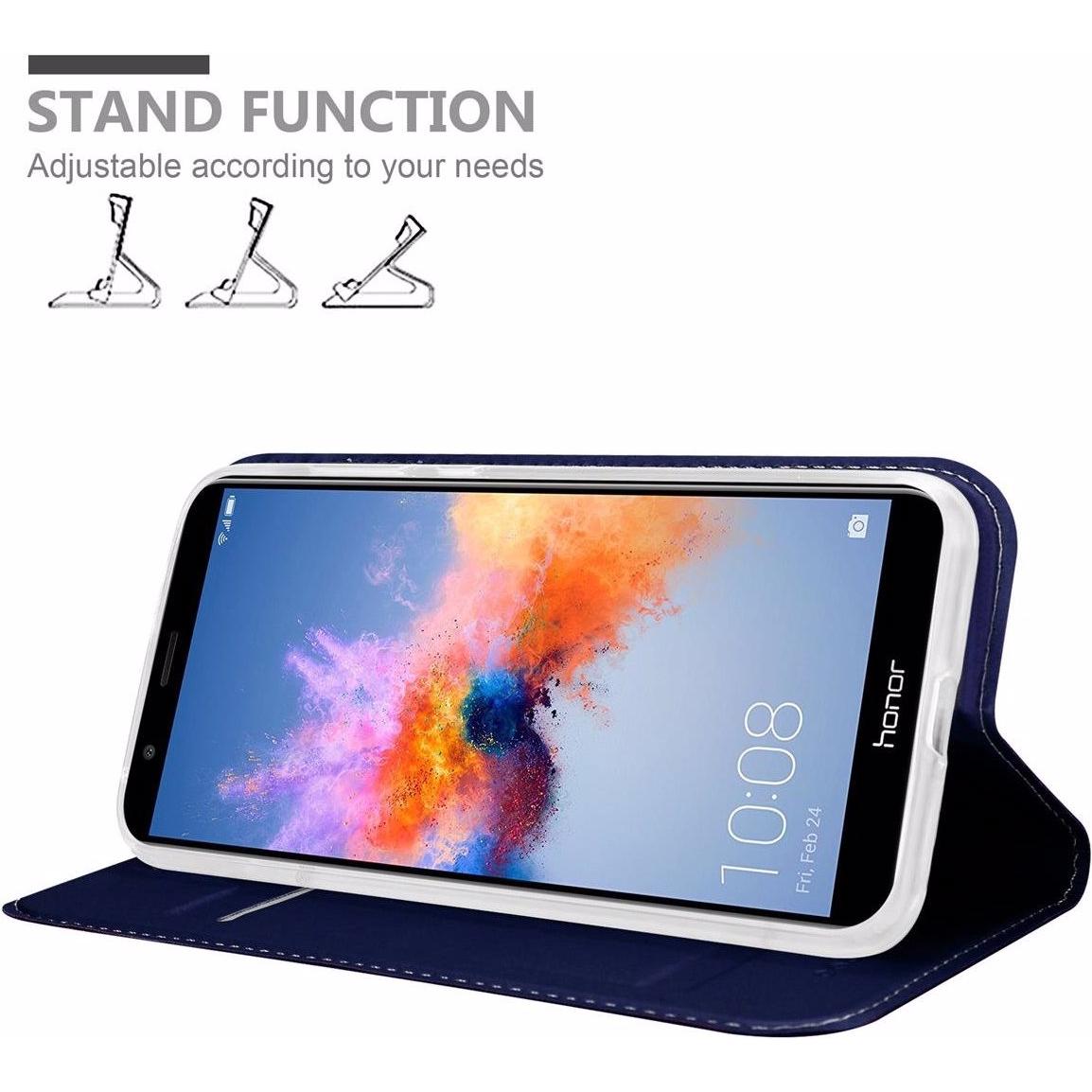 Thumbnail - Cadorabo Book Classy Style Cover (Honor 7X), Smartphone Hülle, Blau