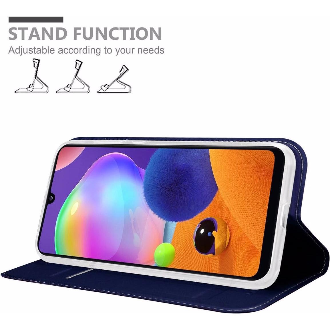 Thumbnail - Cadorabo Book Classy Style Cover (Samsung Galaxy A31), Smartphone Hülle, Blau