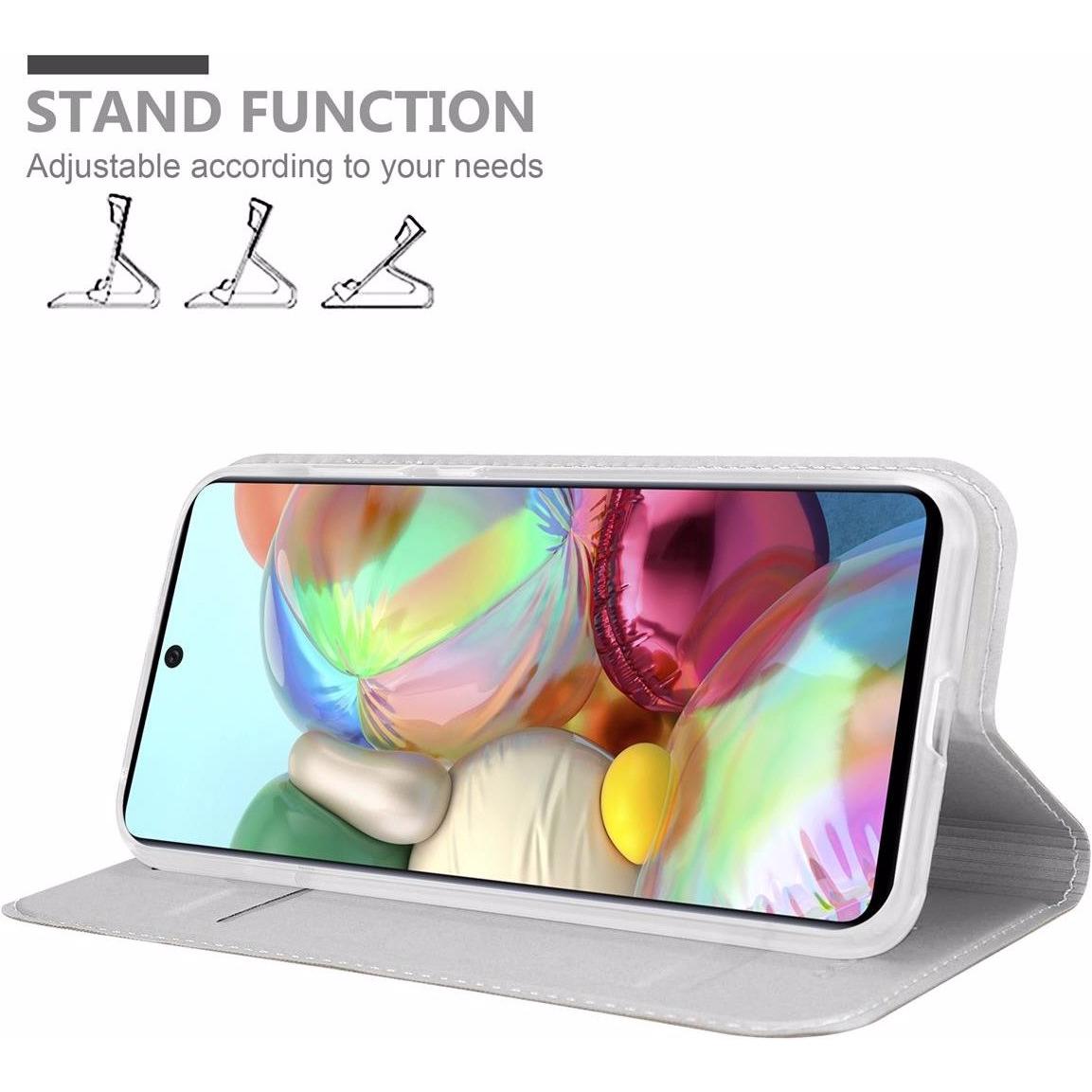 Thumbnail - Cadorabo Book Classy Style Cover (Samsung Galaxy A71 5G), Smartphone Hülle, Silber