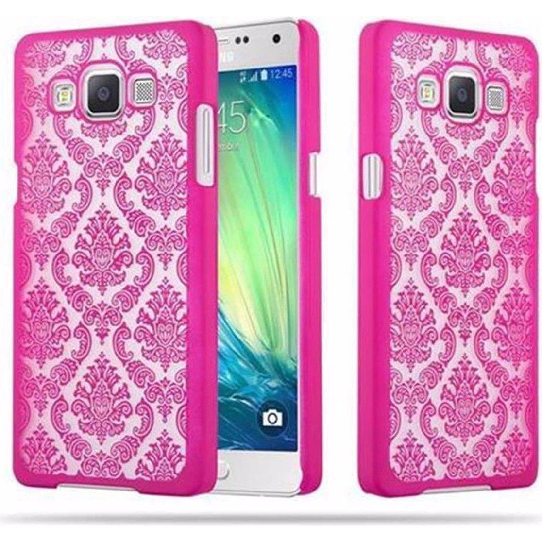 Cadorabo Hard Cover Mandala Cover (Samsung Galaxy J5 (2015)), Smartphone Hülle, Rosa