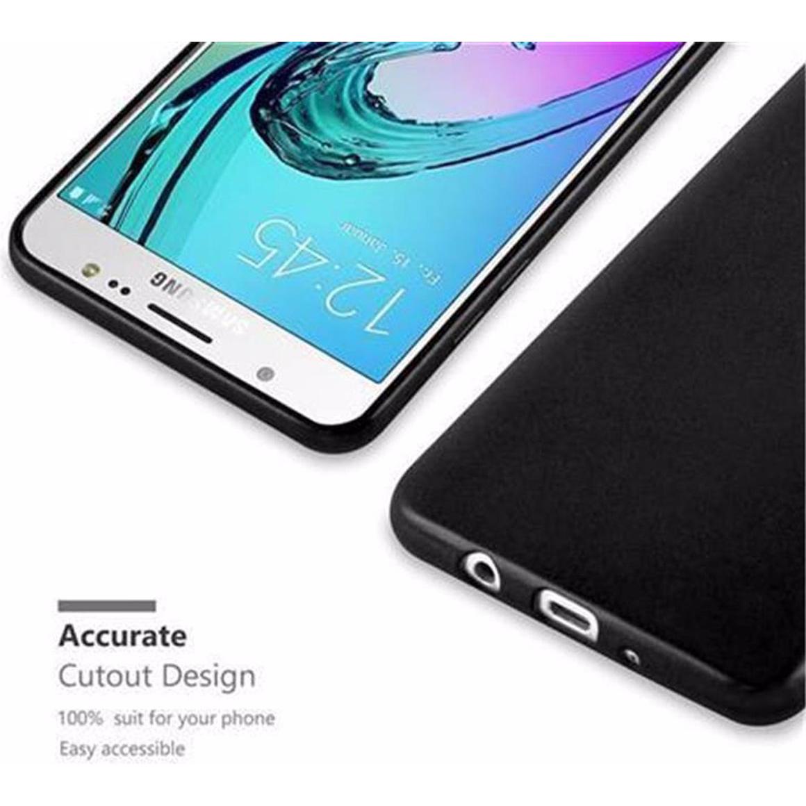 Thumbnail - Cadorabo TPU Matt Metallic Cover (Samsung Galaxy J5 (2016)), Smartphone Hülle, Schwarz