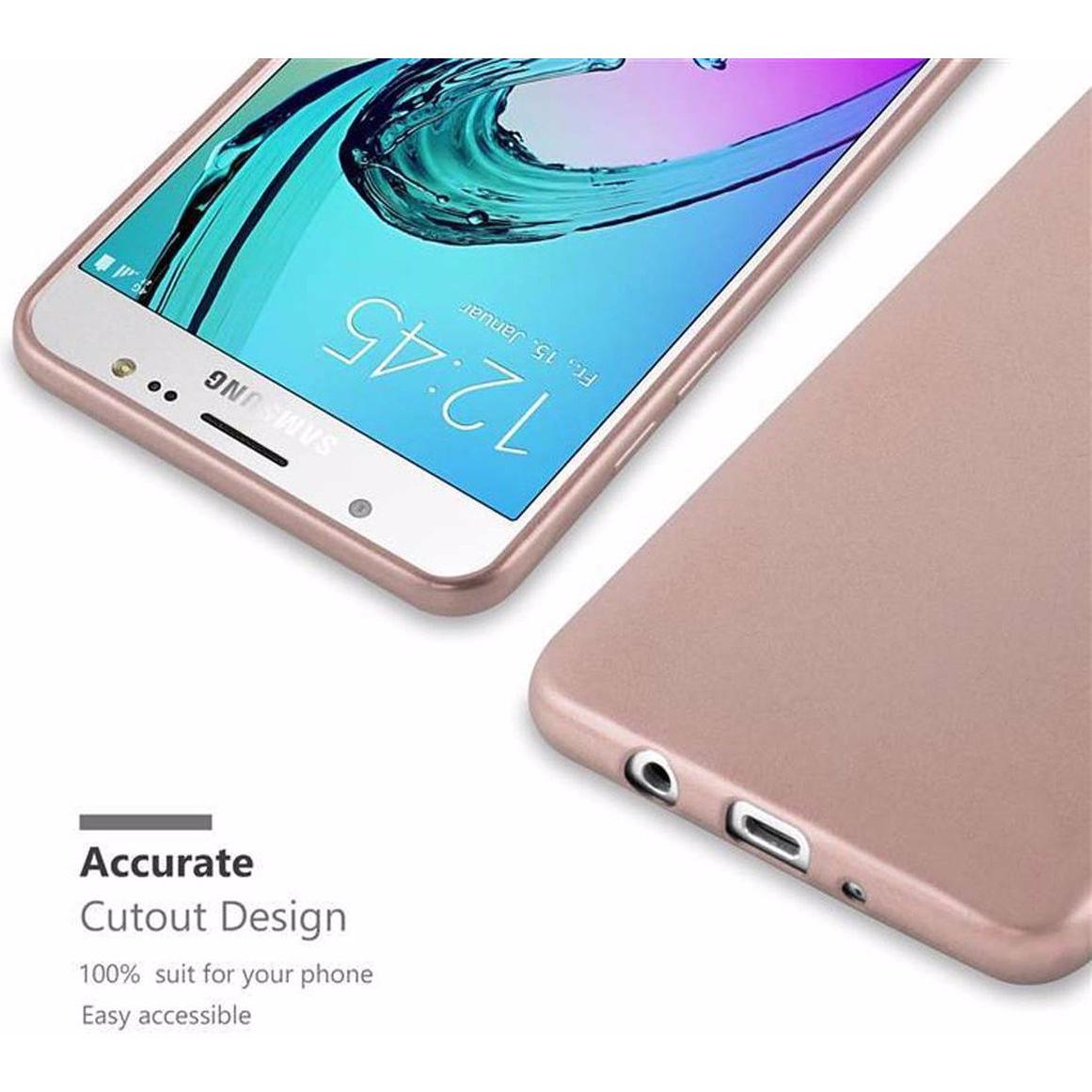 Thumbnail - Cadorabo TPU Matt Metallic Cover (Samsung Galaxy J7 2016), Smartphone Hülle, Rosa