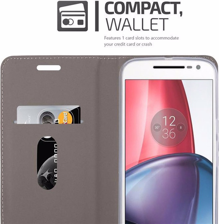 Produktbild Cadorabo Book Jeans Optik Cover (Motorola Moto G4 Plus)