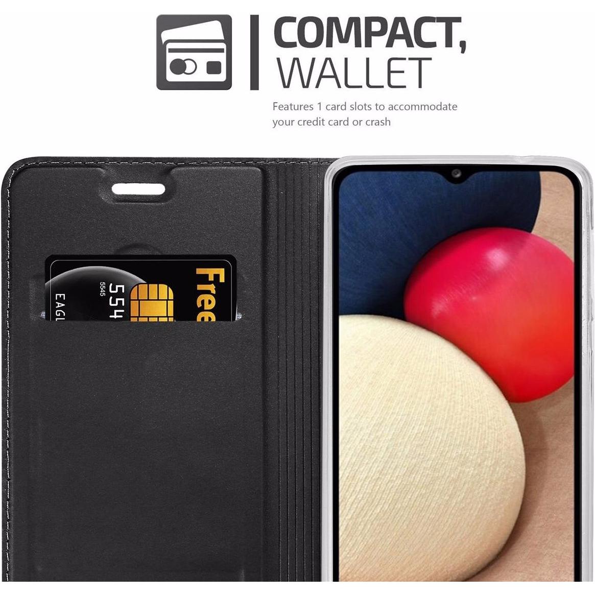 Thumbnail - Cadorabo Book Classy Style Cover (Samsung Galaxy A02s), Smartphone Hülle, Schwarz