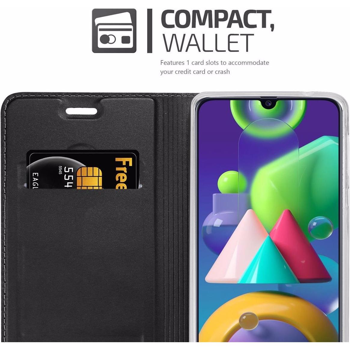 Thumbnail - Cadorabo Book Classy Style Cover (Samsung Galaxy M31), Smartphone Hülle, Schwarz