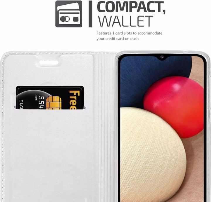 Actual product image Cadorabo Book Classy Style Cover (Samsung Galaxy A02s)