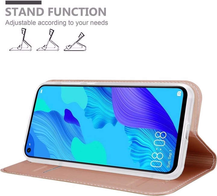 Actual product image Cadorabo Book Classy Style Cover (TCL 20S, Huawei Nova 5T, K20)