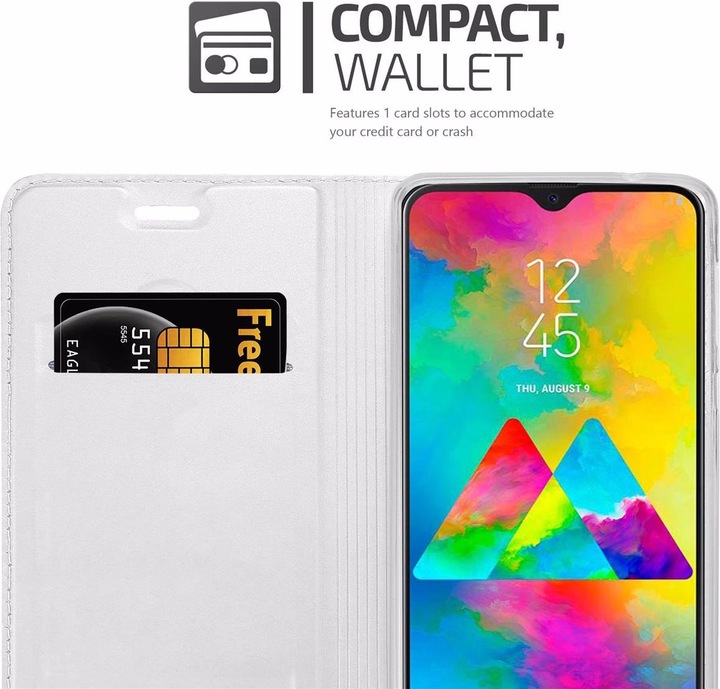 Actual product image Cadorabo Book Classy Style Cover (Samsung Galaxy M20)