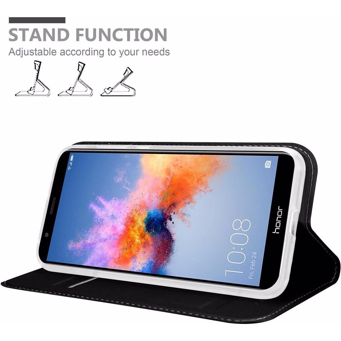 Thumbnail - Cadorabo Book Classy Style Cover (Honor 7X), Smartphone Hülle, Schwarz