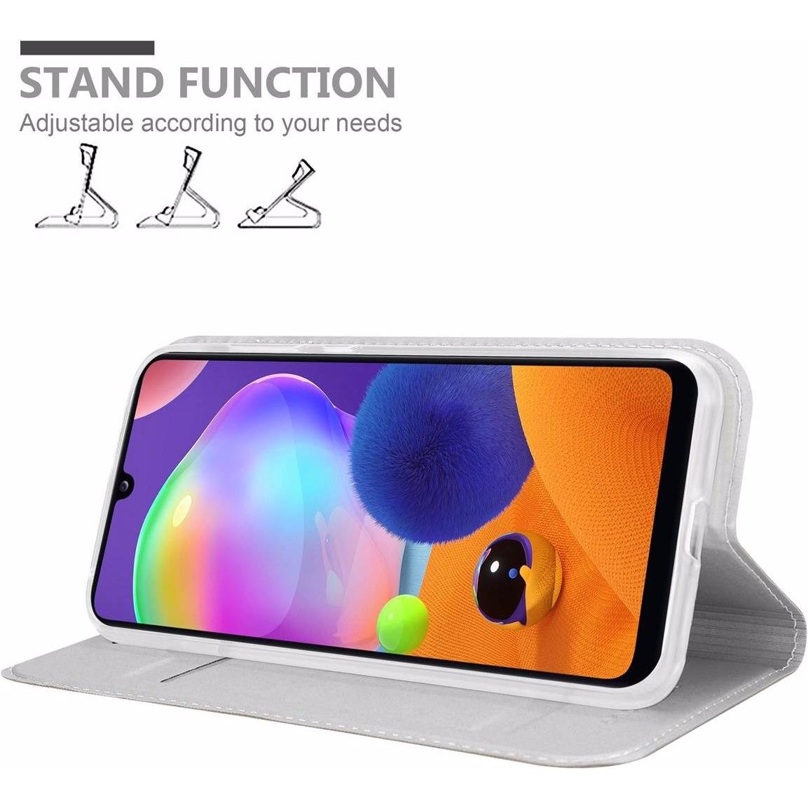 Thumbnail - Cadorabo Book Classy Style Cover (Samsung Galaxy A31), Smartphone Hülle, Silber