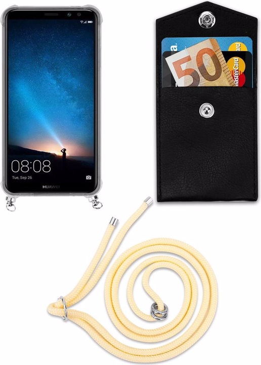 Produktbild Cadorabo TPU Handy Kette SILBER Cover