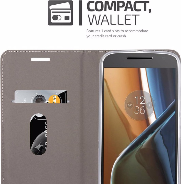 Produktbild Cadorabo Book Jeans Optik Cover (Motorola Moto G4 Plus)