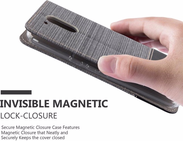 Produktbild Cadorabo Book Jeans Optik Cover (Motorola Moto G4 Plus)
