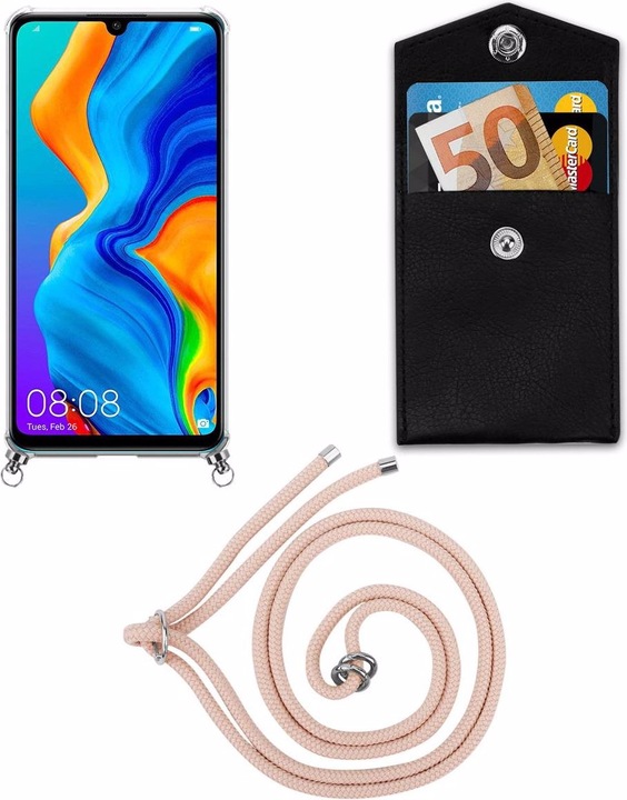 Produktbild Cadorabo TPU Handy Kette SILBER Cover