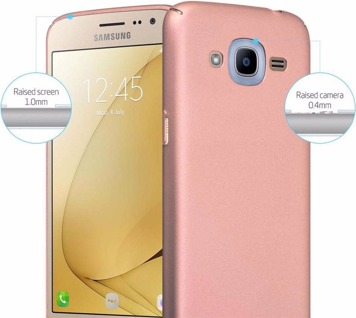 Actual product image Cadorabo Hard Cover Matt Metal Cover (Samsung Galaxy J2 2016)