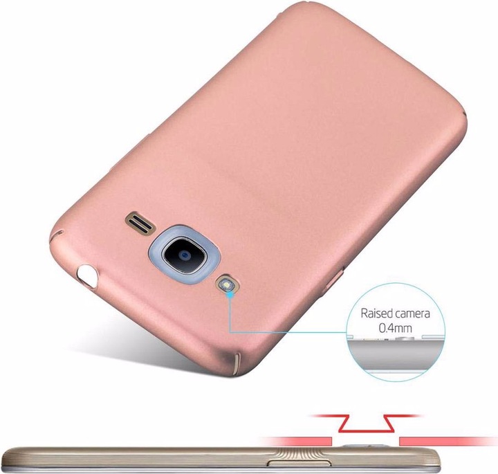 Actual product image Cadorabo Hard Cover Matt Metal Cover (Samsung Galaxy J2 2016)