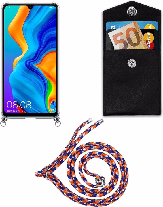 Produktbild Cadorabo TPU Handy Kette SILBER Cover