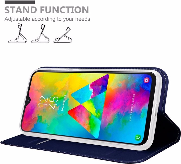 Actual product image Cadorabo Book Classy Style Cover (Samsung Galaxy M20)