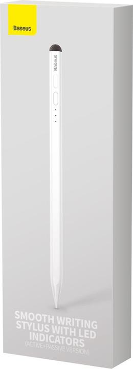 Produktbild Baseus Smooth Writing Stylus with LED Indicators (Active+Passive version) White (Including: Universal Type-