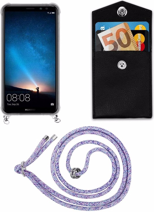 Produktbild Cadorabo TPU Handy Kette SILBER Cover