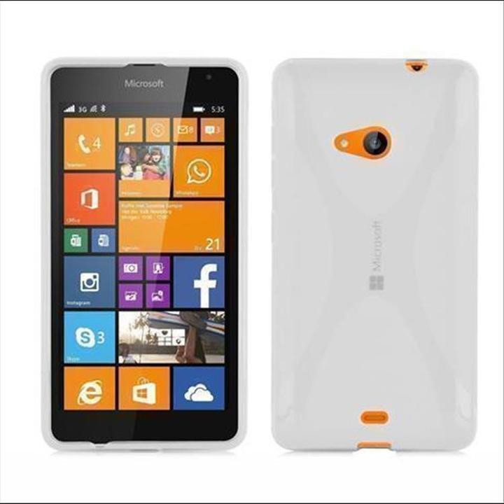 Actual product image Cadorabo TPU X-Line Cover (Microsoft Lumia 535)
