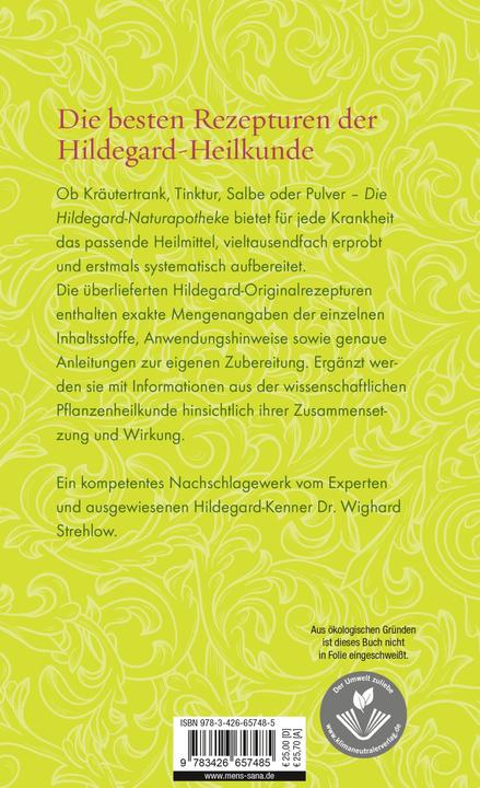 Produktbild Die Hildegard-Naturapotheke (Deutsch, Wighard Strehlow, 2014)