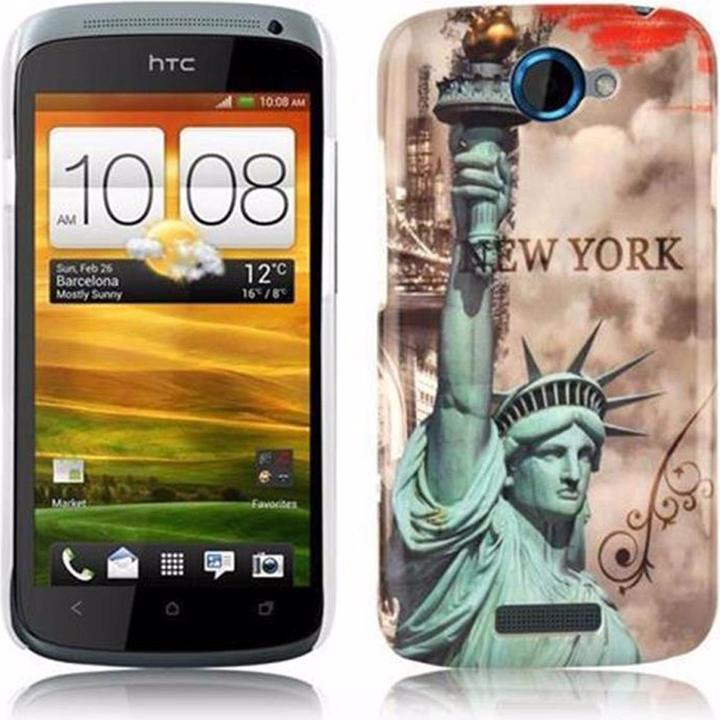 Actual product image Cadorabo Hard cover with imprint cover (HTC One S)