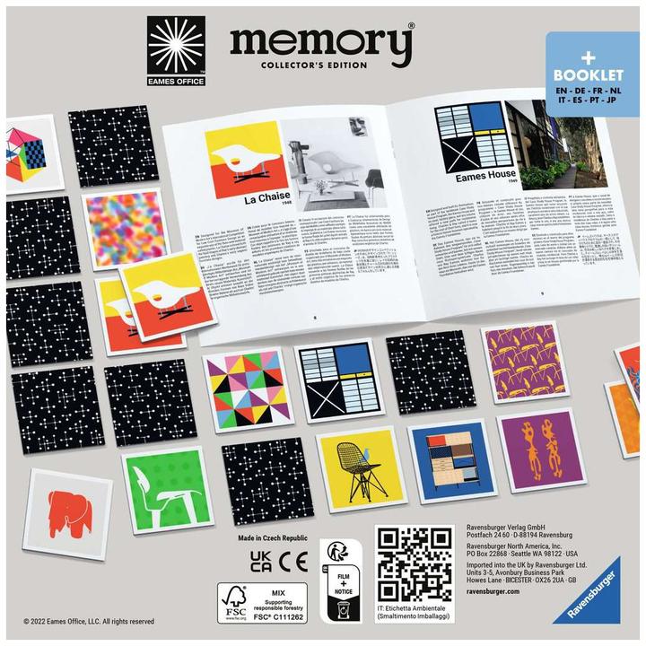 Actual product image Ravensburger Collector's memory EAMES (Dutch, English, French, German, Italian, Portuguese, 2 - 6 Players)